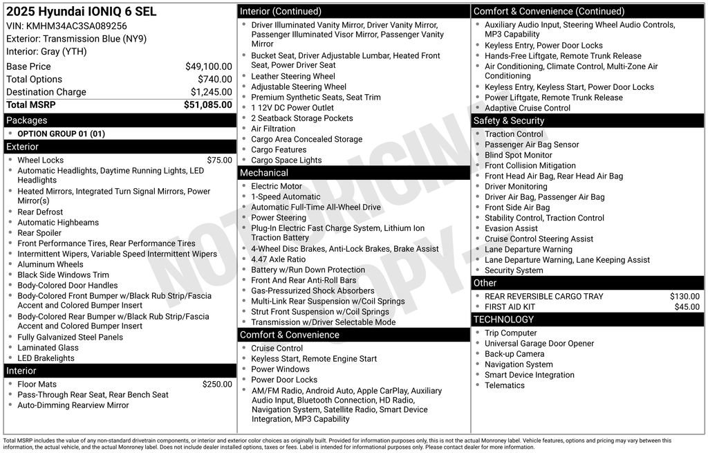 New 2025 Hyundai Ioniq 6 SEL image 31