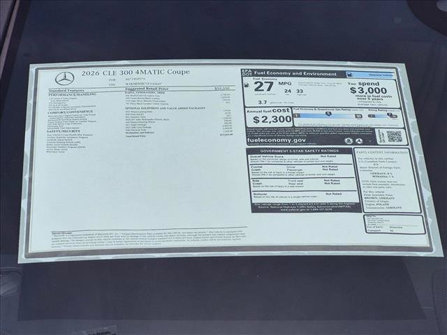 New 2026 Mercedes-Benz CLE 300 4MATIC Coupe image 17