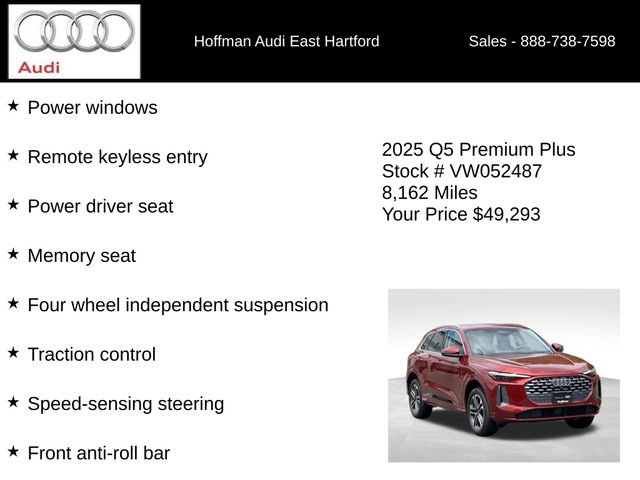 Certified 2025 Audi Q5 Premium w/ Premium Plus AWD/4WD image 18