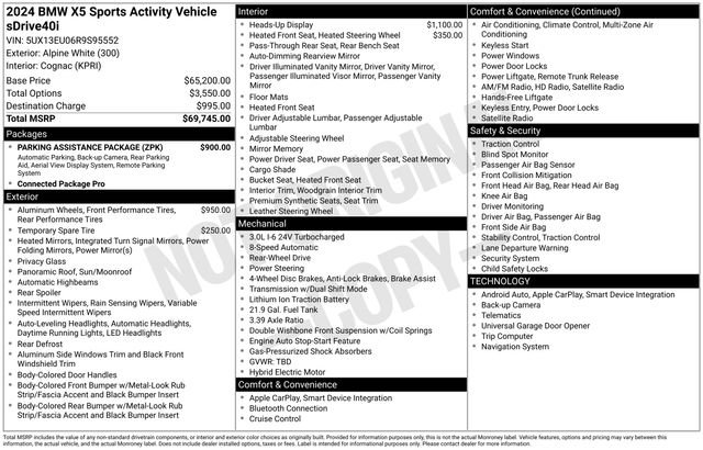 Used 2024 BMW X5 sDrive40i w/ Parking Assistance Package image 4