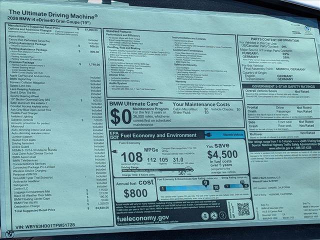 New 2026 BMW i4 eDrive40 w/ Premium Package RWD image 20
