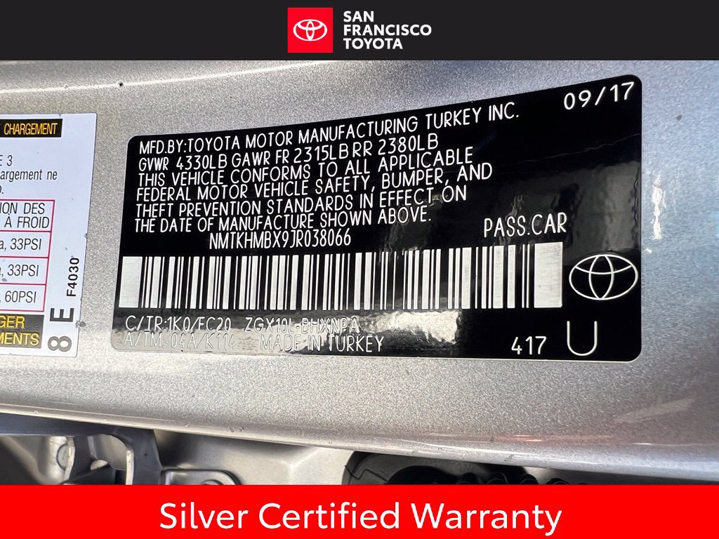 Certified 2018 Toyota C-HR XLE FWD image 33