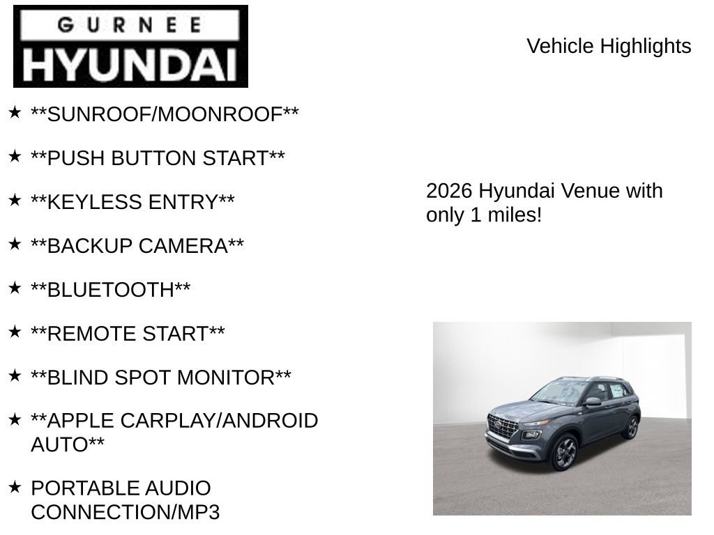 New 2026 Hyundai Venue SEL FWD image 8