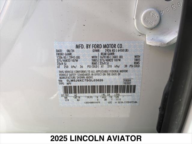 New 2025 Lincoln Aviator Black Label w/ Black Label Special Edition AWD/4WD image 15