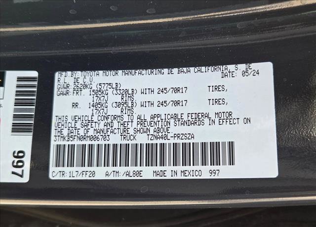 Certified 2024 Toyota Tacoma SR5 RWD image 23