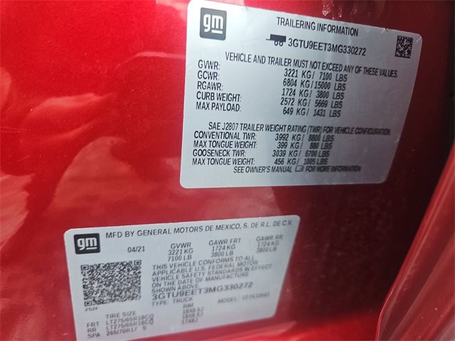 Certified 2021 GMC Sierra 1500 AT4 w/ AT4 Value Package image 35