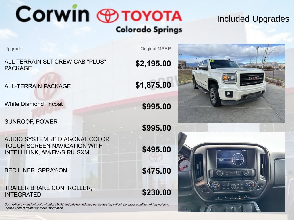 Used 2015 GMC Sierra 1500 SLT AWD/4WD image 4