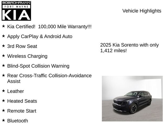 Certified 2025 Kia Sorento S image 7