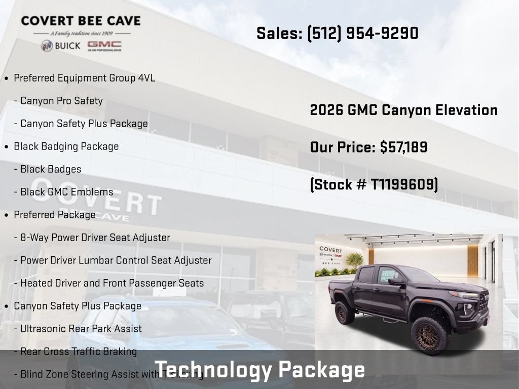 New 2026 GMC Canyon Elevation w/ Convenience Package AWD/4WD image 8