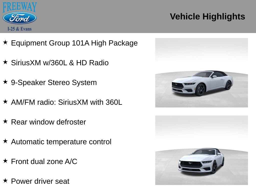 New 2025 Ford Mustang Convertible image 2