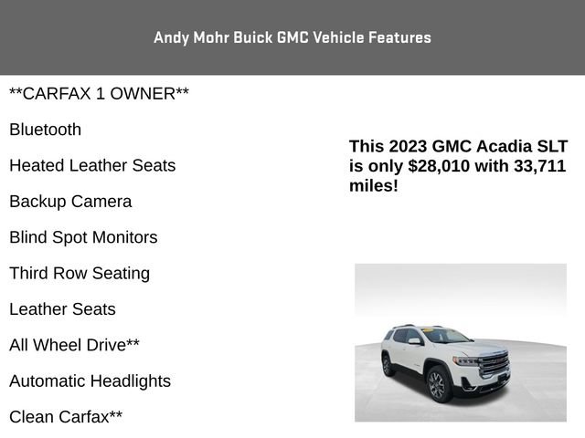 Used 2023 GMC Acadia SLT image 4