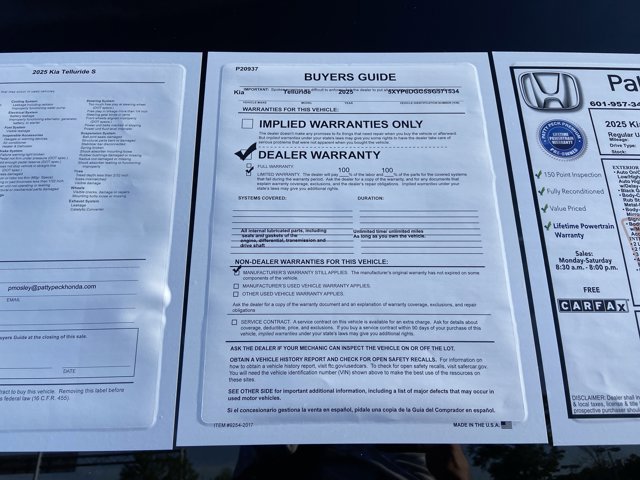 Used 2025 Kia Telluride S image 5