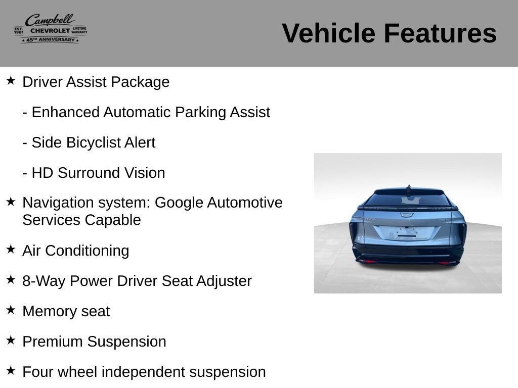 Used 2024 Cadillac Lyriq Sport w/ LPO, Floor Liner Package AWD/4WD image 10