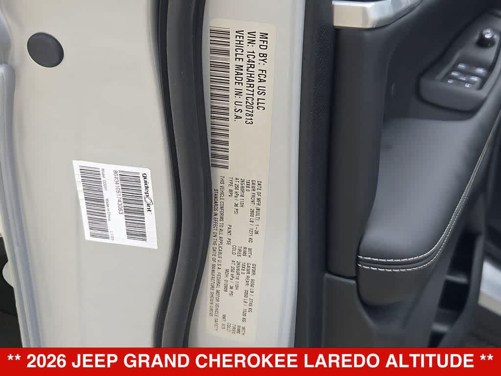 New 2026 Jeep Grand Cherokee Altitude AWD/4WD image 39