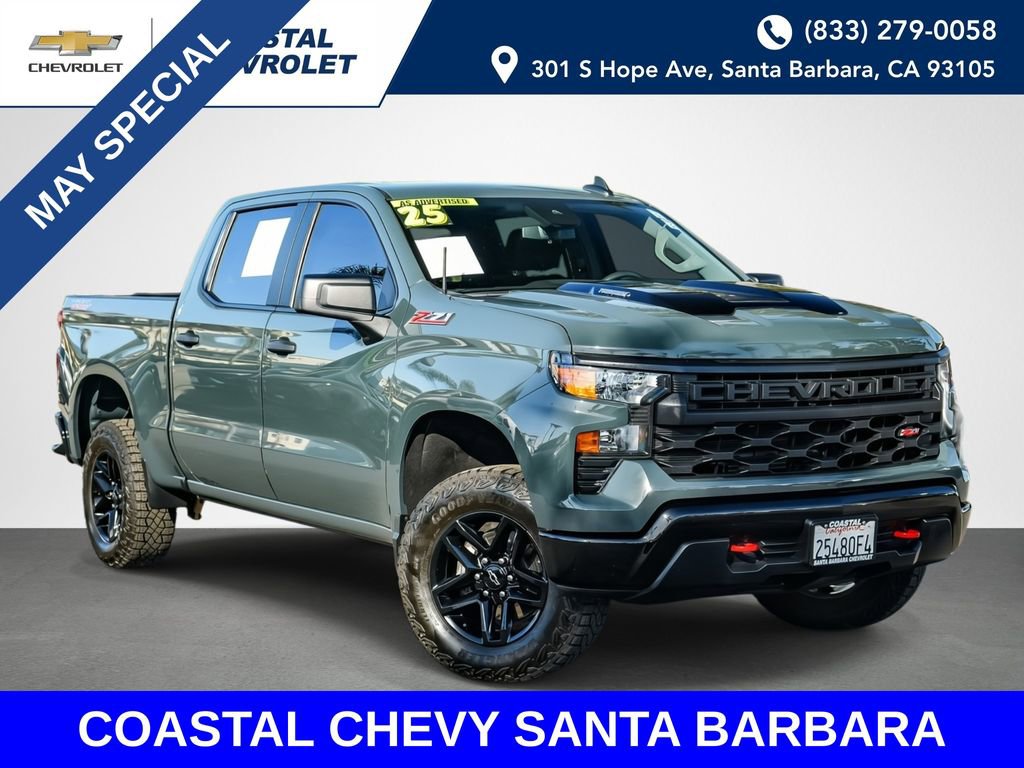 Used 2025 Chevrolet Silverado 1500 Custom Trail Boss AWD/4WD image 1