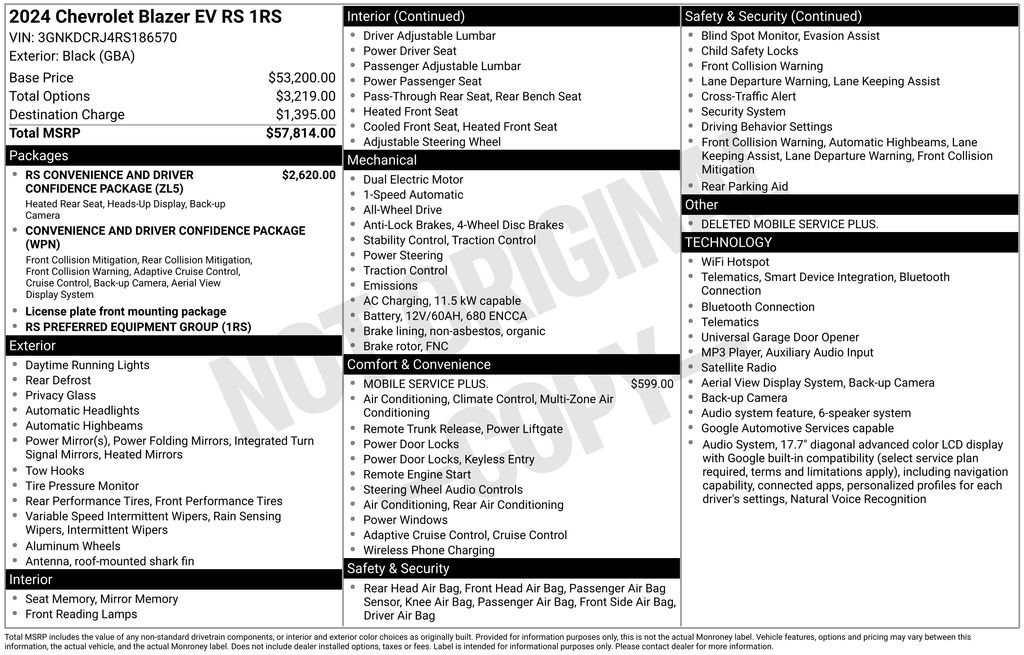Certified 2024 Chevrolet Blazer EV RS AWD/4WD image 4
