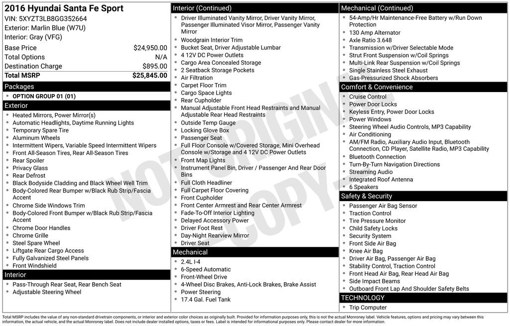 Used 2016 Hyundai Santa Fe Sport image 4