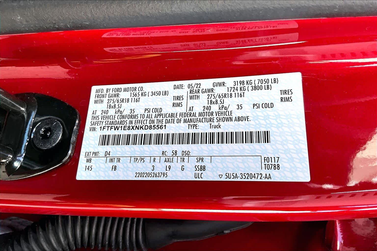Certified 2022 Ford F150 XLT w/ Equipment Group 302A High AWD/4WD image 34