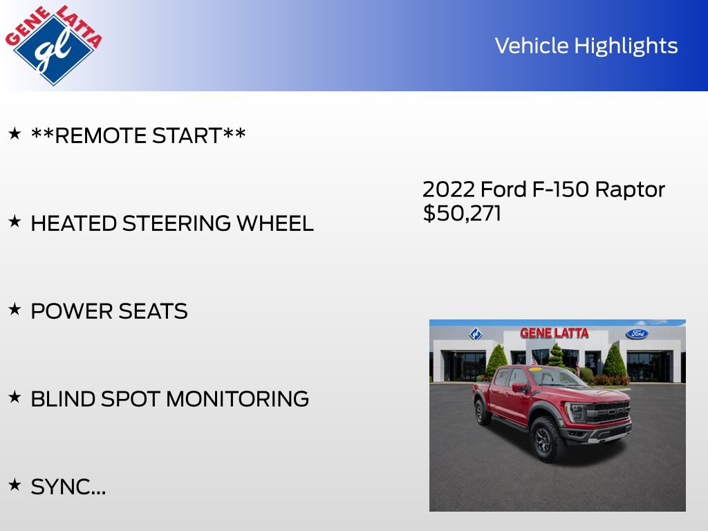 Certified 2022 Ford F150 Raptor w/ Raptor 37 Performance Package AWD/4WD image 35