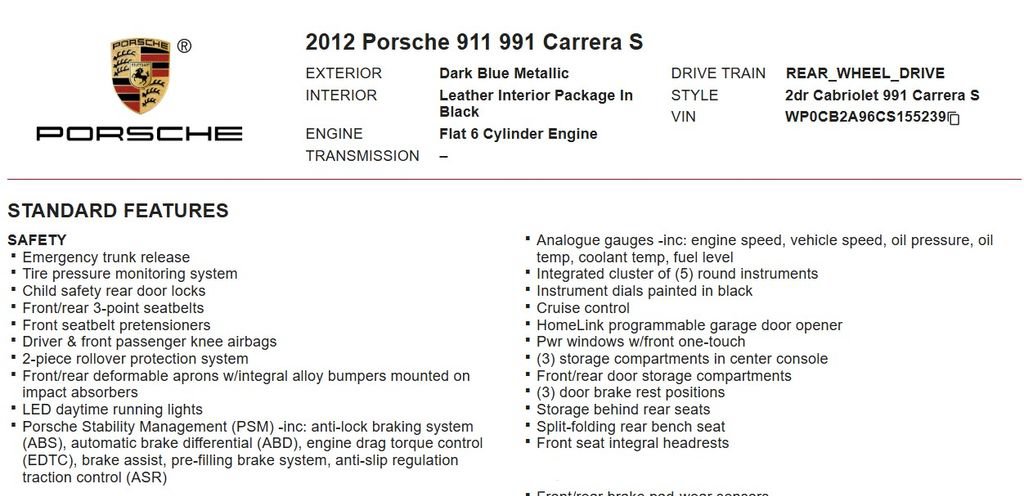 Used 2012 Porsche 911 Carrera S RWD image 17