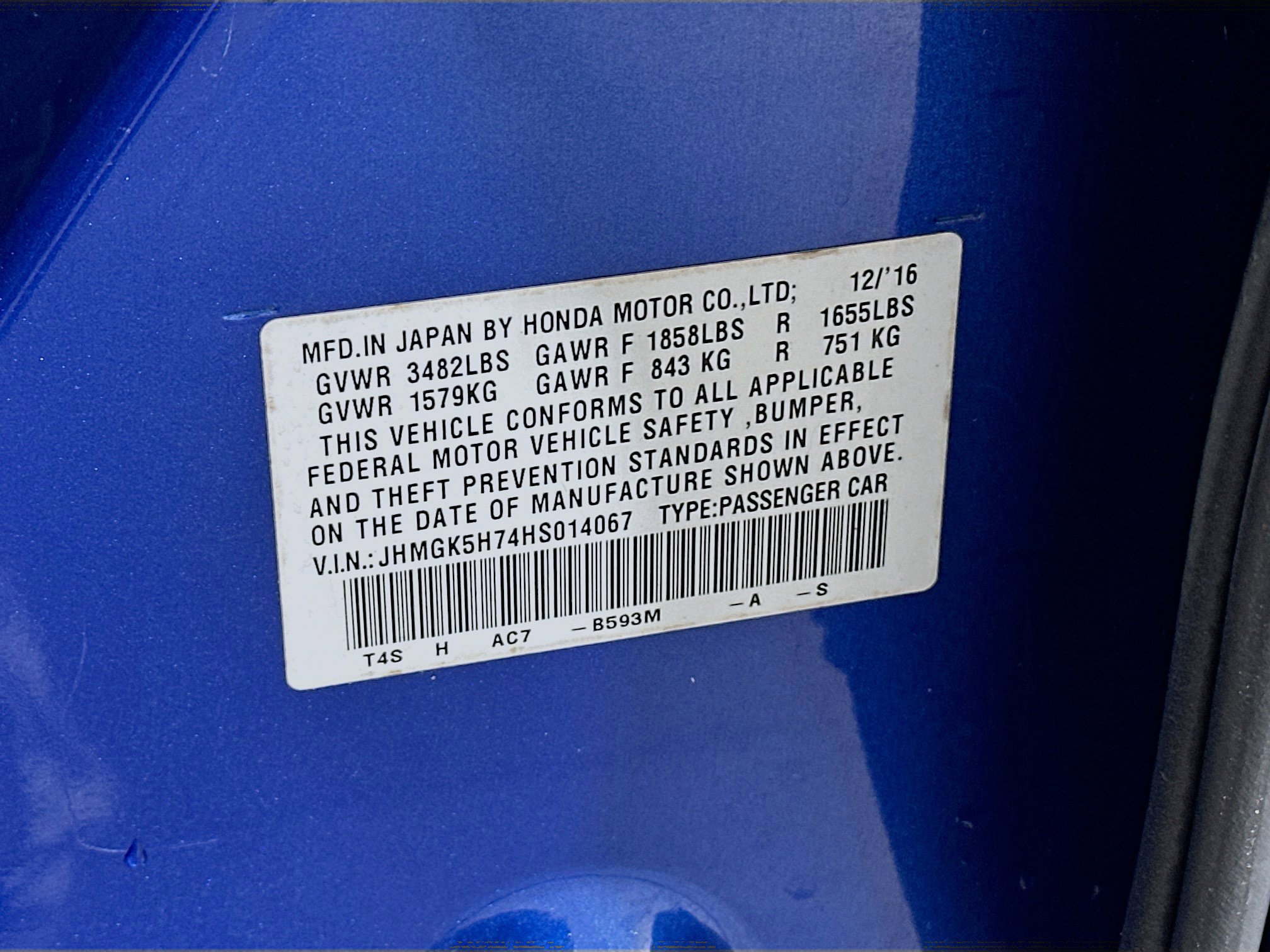 Used 2017 Honda Fit EX image 12