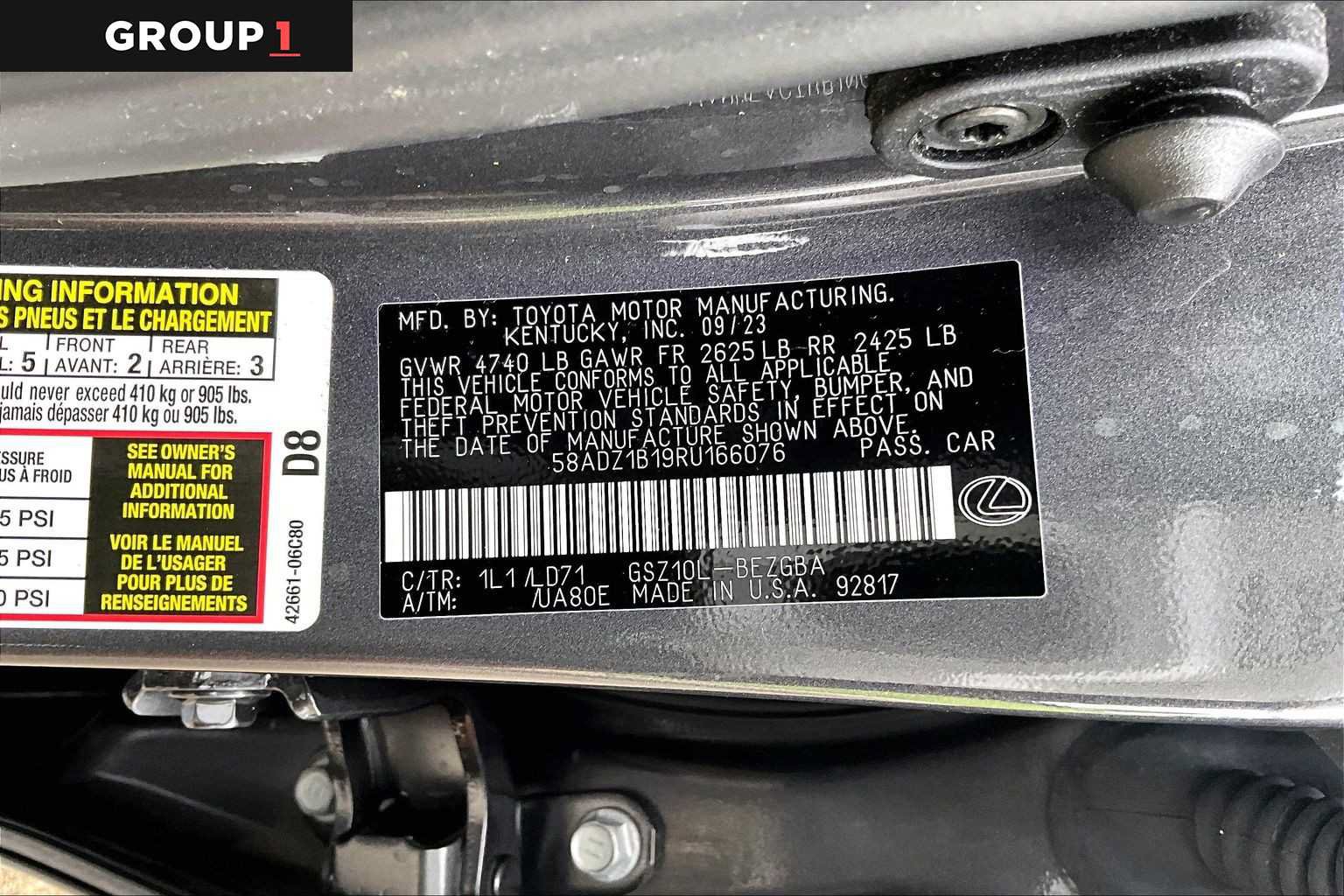 Used 2024 Lexus ES 350 w/ Premium Package FWD image 34