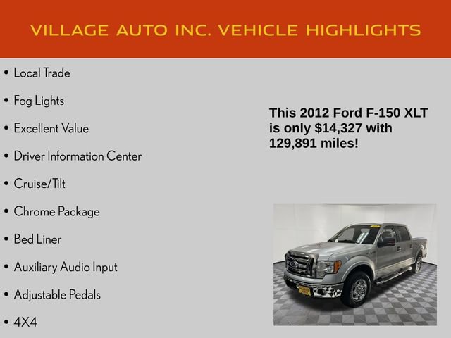Used 2012 Ford F150 XLT w/ XLT Chrome Pkg image 14