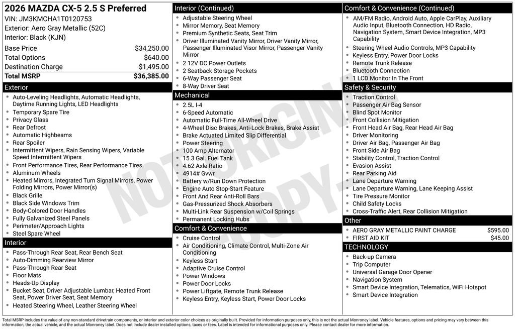 New 2026 MAZDA CX-5 Preferred AWD/4WD image 32