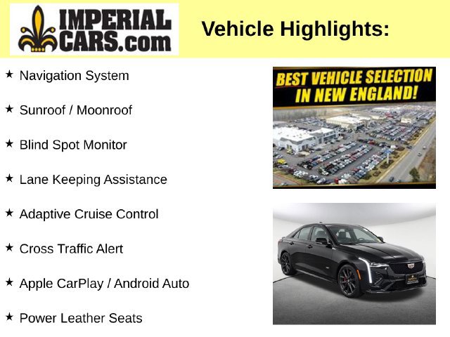 Certified 2022 Cadillac CT4 V w/ Navigation Package AWD/4WD image 3