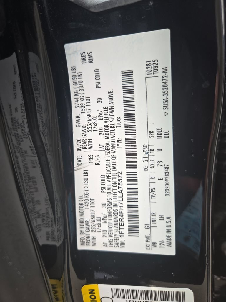 Used 2020 Ford Ranger XL w/ Equipment Group 101A Mid AWD/4WD image 12