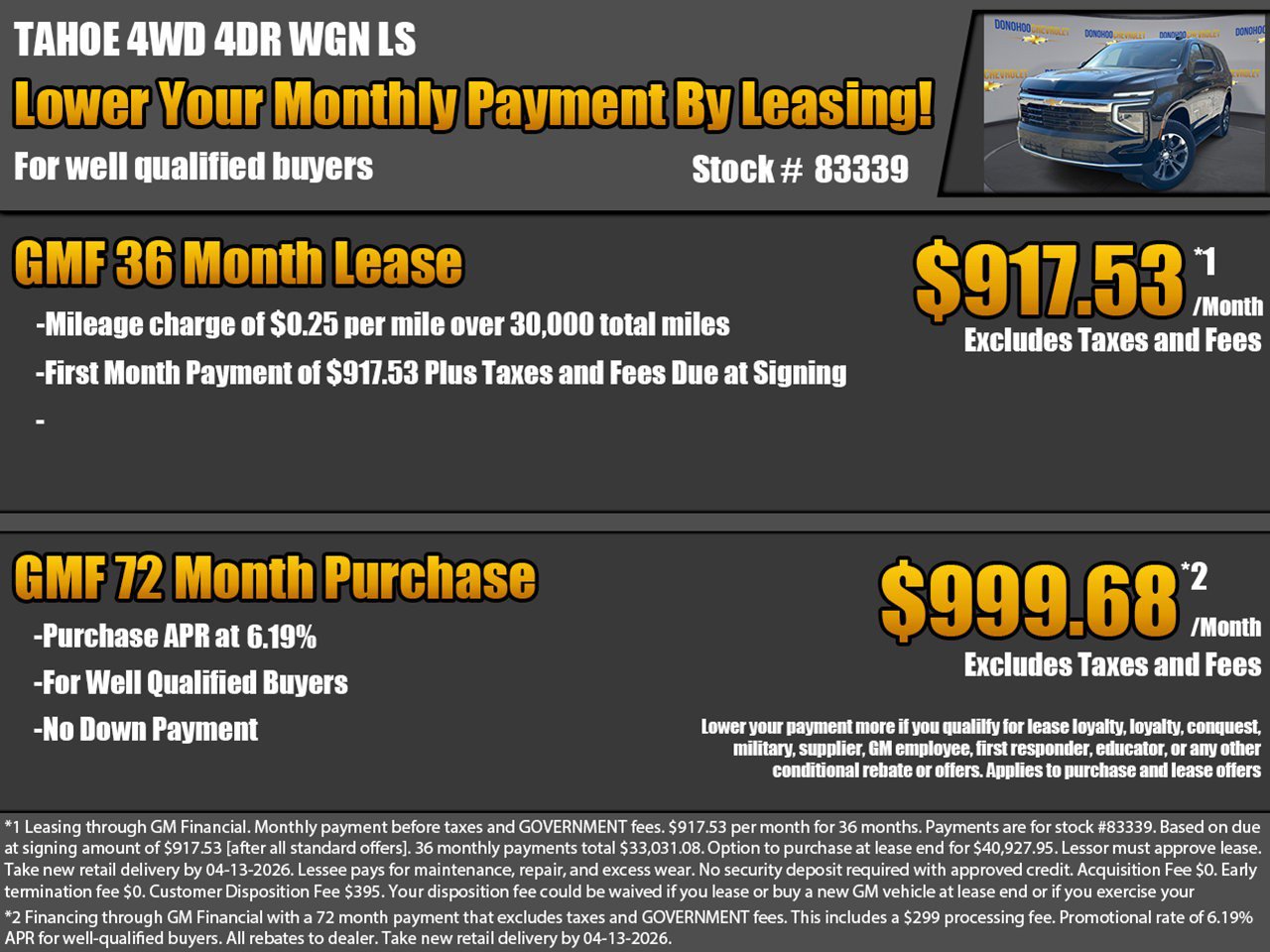 New 2026 Chevrolet Tahoe LS image 2