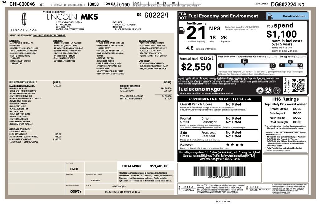 Used 2013 Lincoln MKS AWD video 2