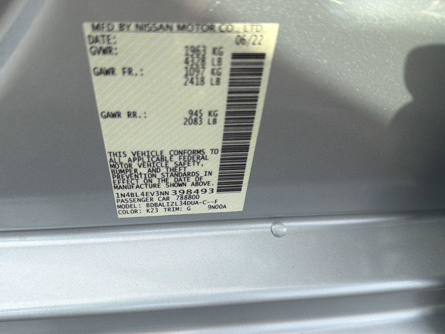 Used 2022 Nissan Altima 2.5 SL FWD image 41