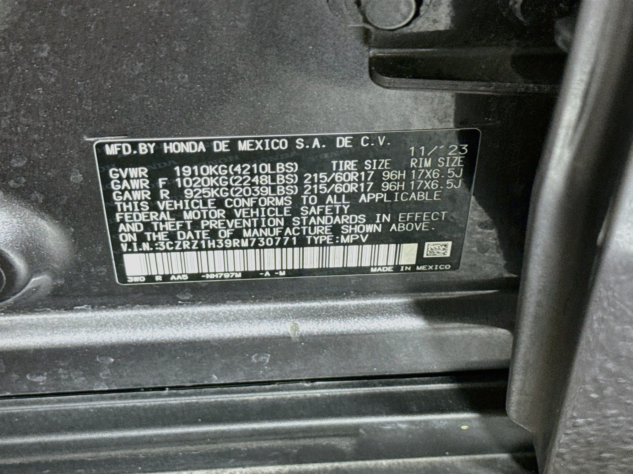 Used 2024 Honda HR-V LX image 40