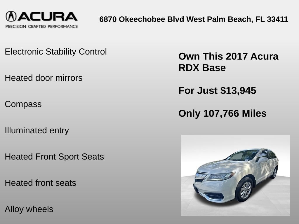 Used 2017 Acura RDX w/ Technology Package FWD image 12