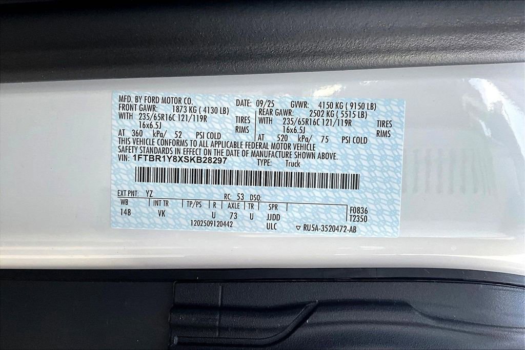 New 2025 Ford Transit 250 Low Roof w/ Load Area Protection Package image 14