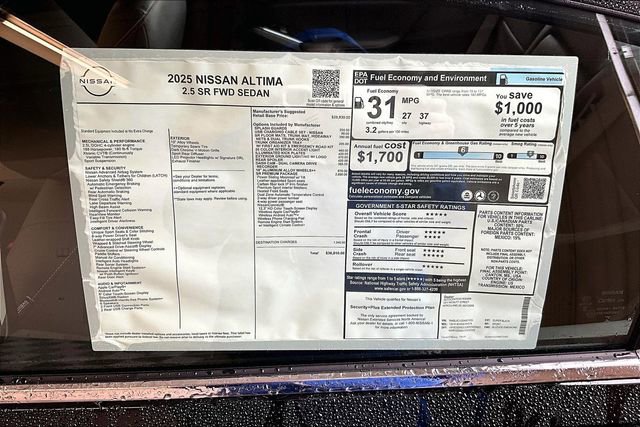 New 2025 Nissan Altima 2.5 SR w/ SR Premium Package image 38