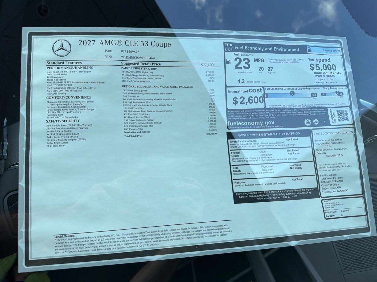New 2027 Mercedes-Benz CLE 53 AMG 4MATIC Coupe image 36