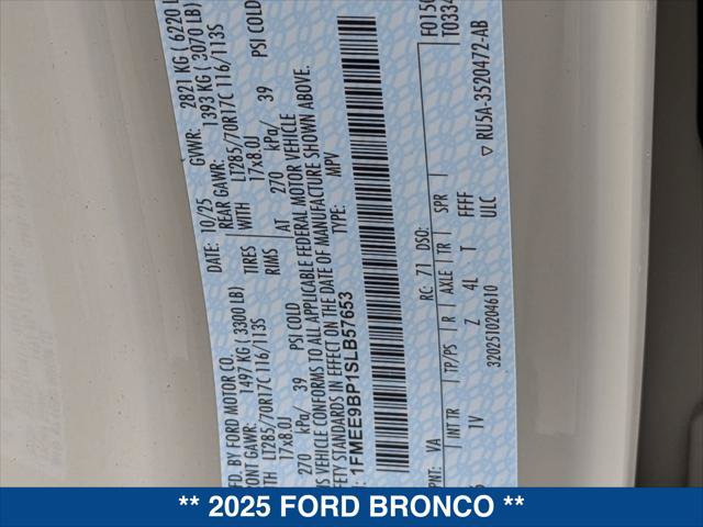 New 2025 Ford Bronco Badlands AWD/4WD image 21