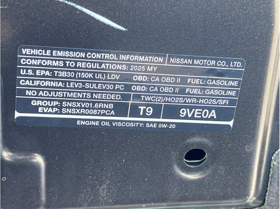Certified 2025 Nissan Versa S w/ S Plus Package FWD image 21