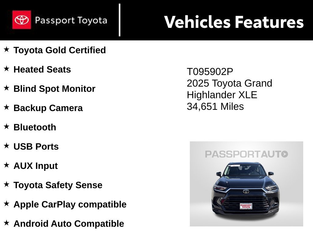 Certified 2025 Toyota Grand Highlander AWD image 10