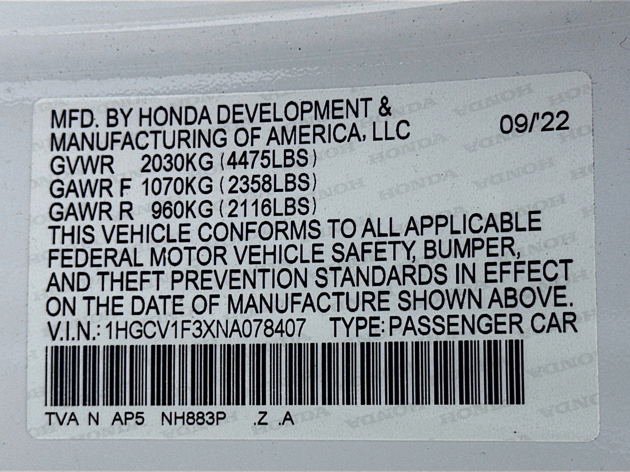 Used 2022 Honda Accord Sport image 12