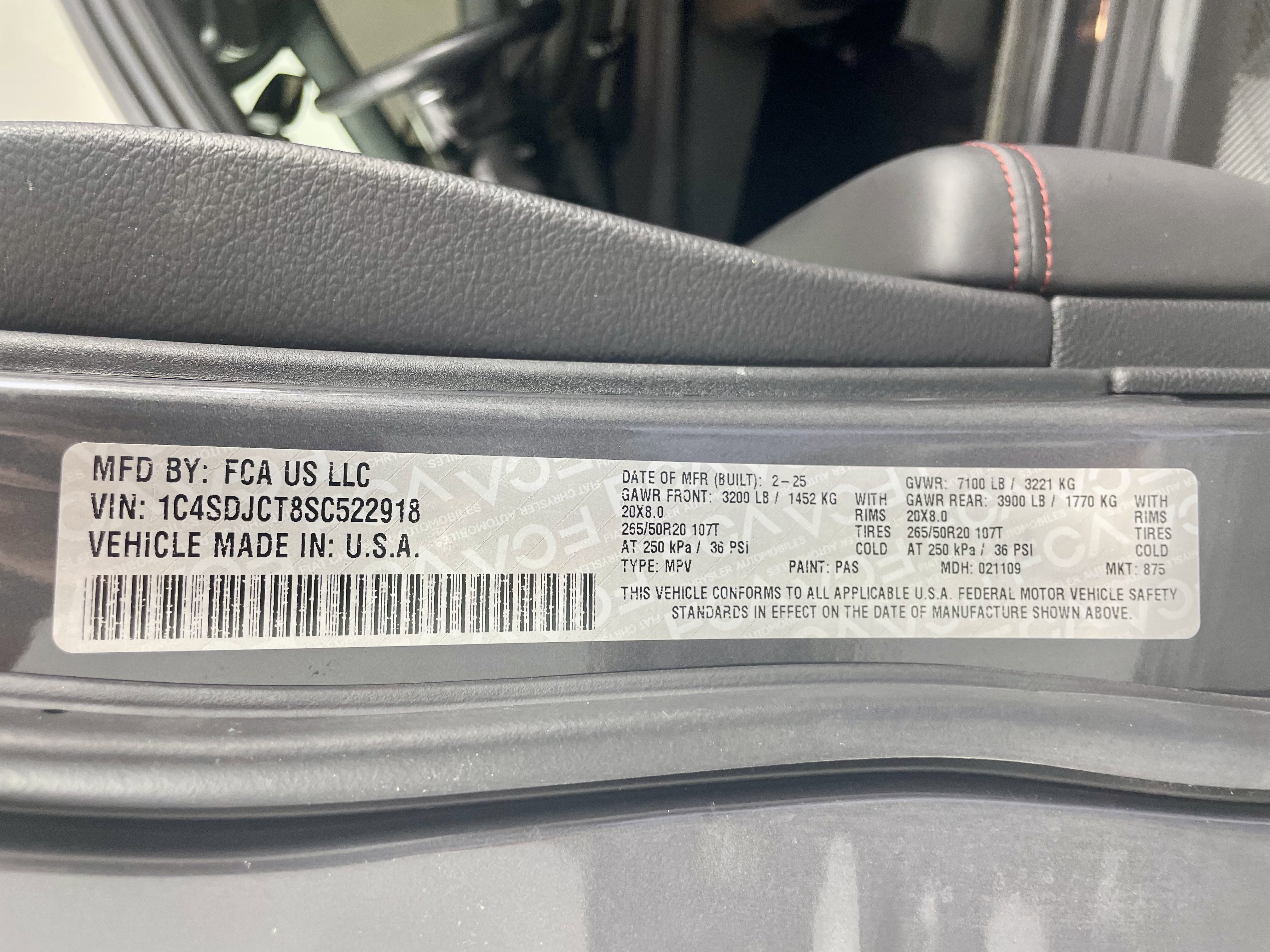 Certified 2025 Dodge Durango R/T image 16