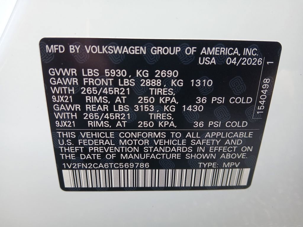 New 2026 Volkswagen Atlas SEL Premium R-Line AWD/4WD image 30