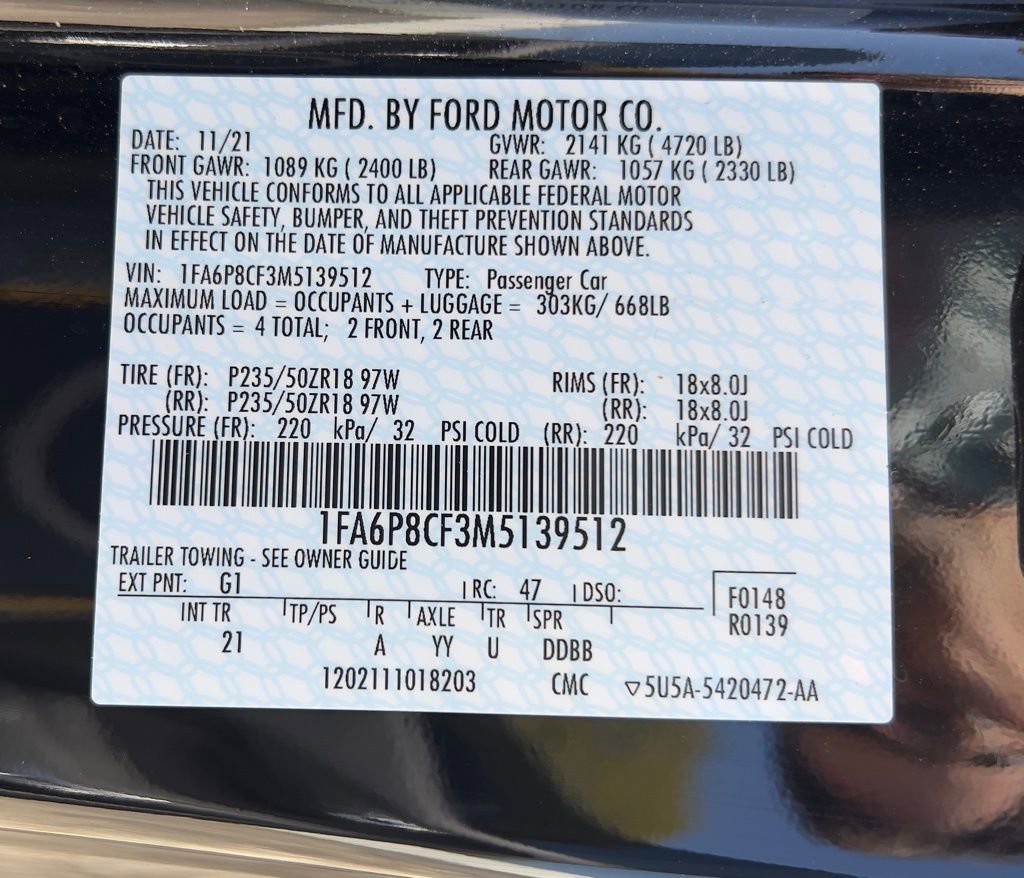 Used 2021 Ford Mustang GT RWD image 37