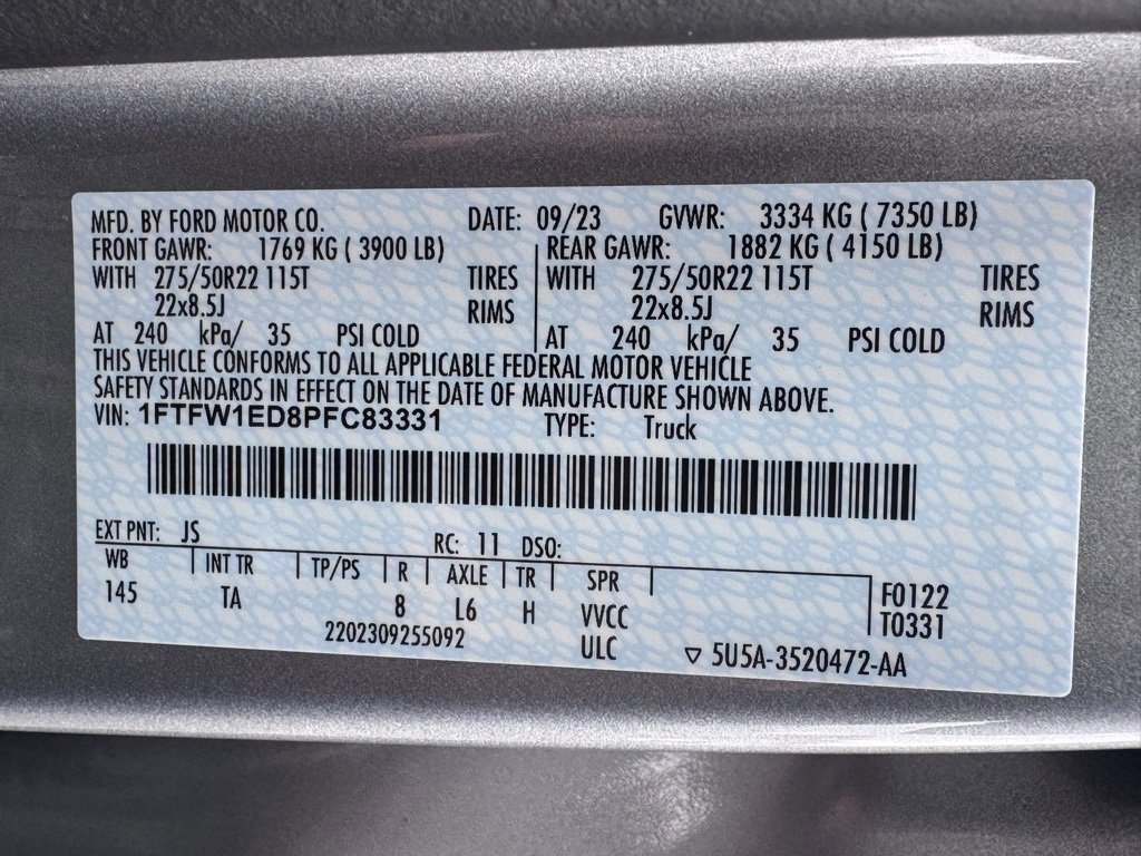 Used 2023 Ford F150 Limited image 54