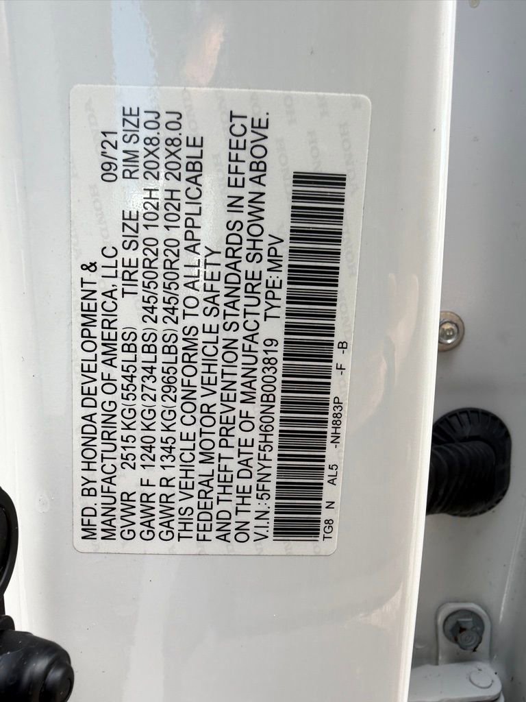 Used 2022 Honda Pilot Touring image 34