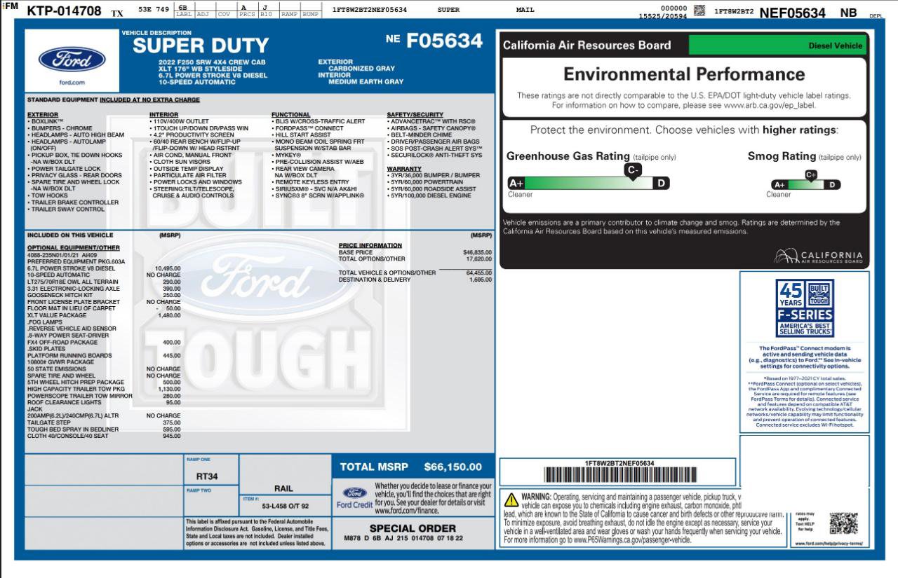 Used 2022 Ford F250 XLT w/ XLT Value Package AWD/4WD image 4