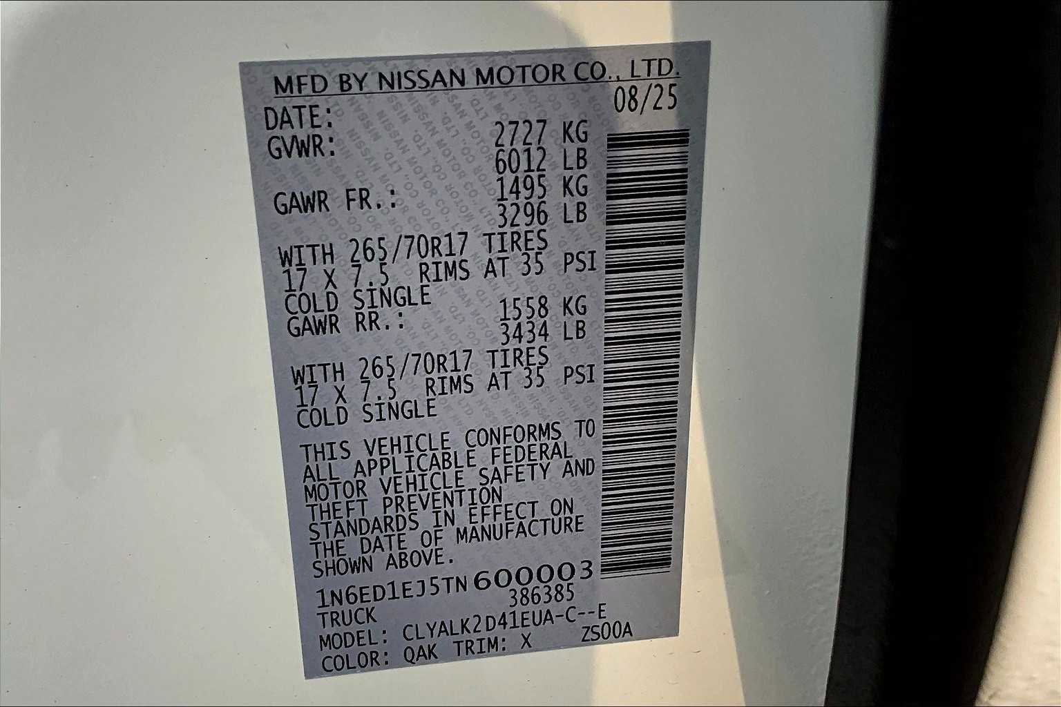 New 2026 Nissan Frontier Pro-X w/ Pro-X Convenience Package image 14