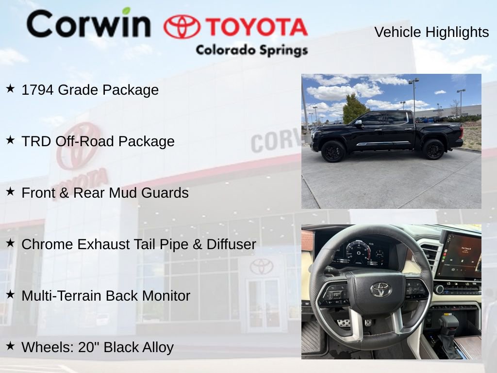 Used 2024 Toyota Tundra 1794 Edition w/ TRD Off-Road Package AWD/4WD image 15